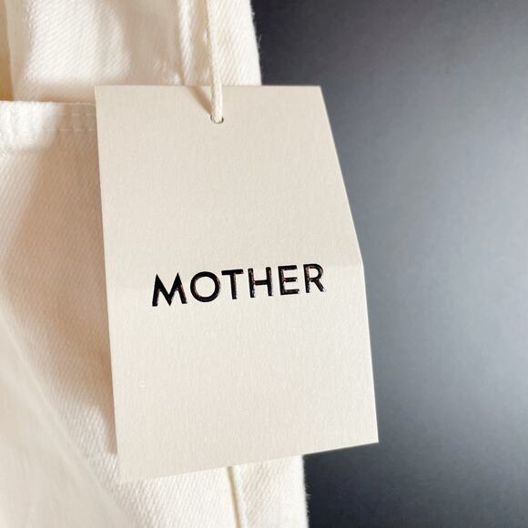 MOTHER Flare & Wide Leg Jeans in Cream - Picture 7 of 13